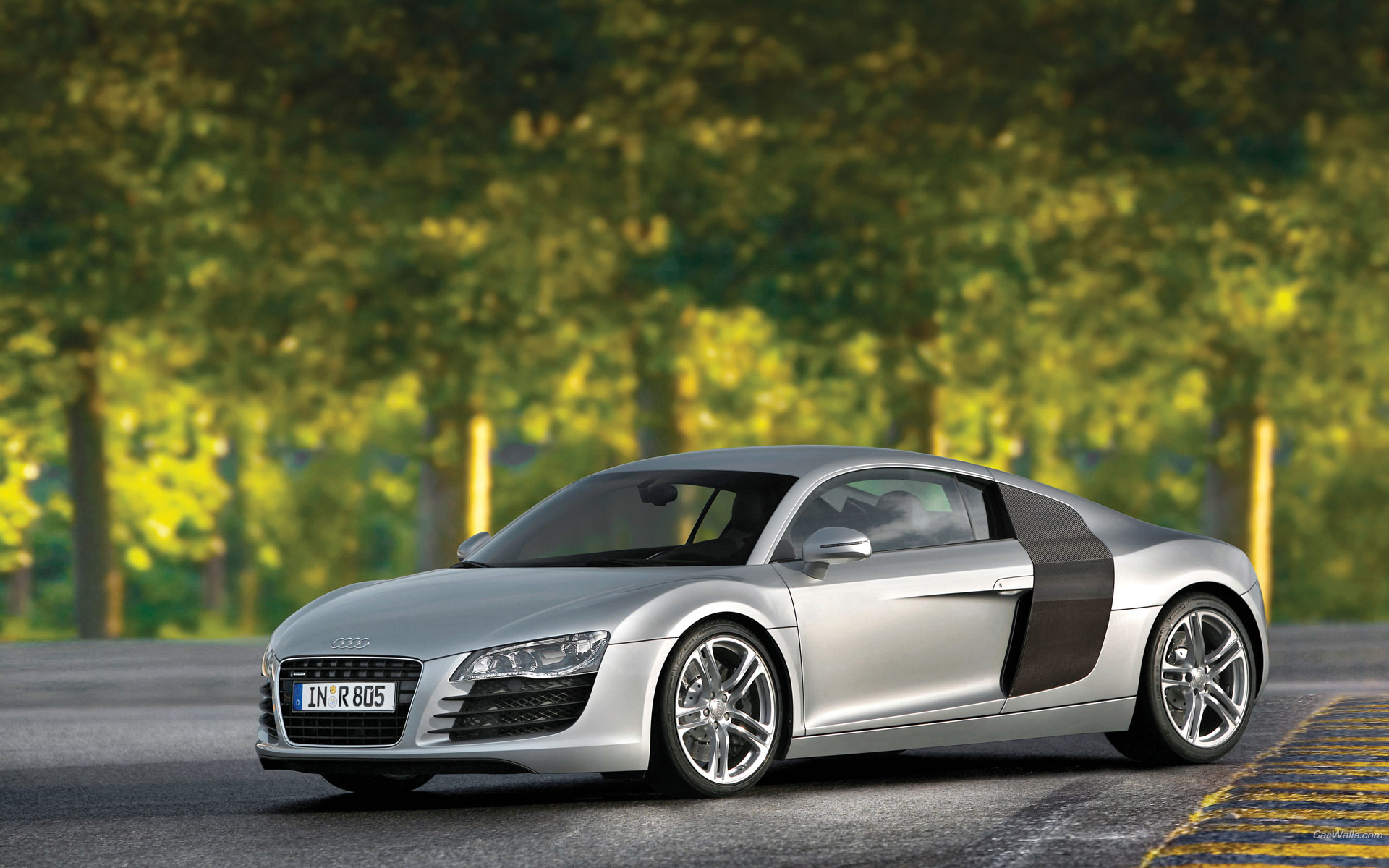 Download High quality R8 road outdoor Audi wallpaper / 1920x1200