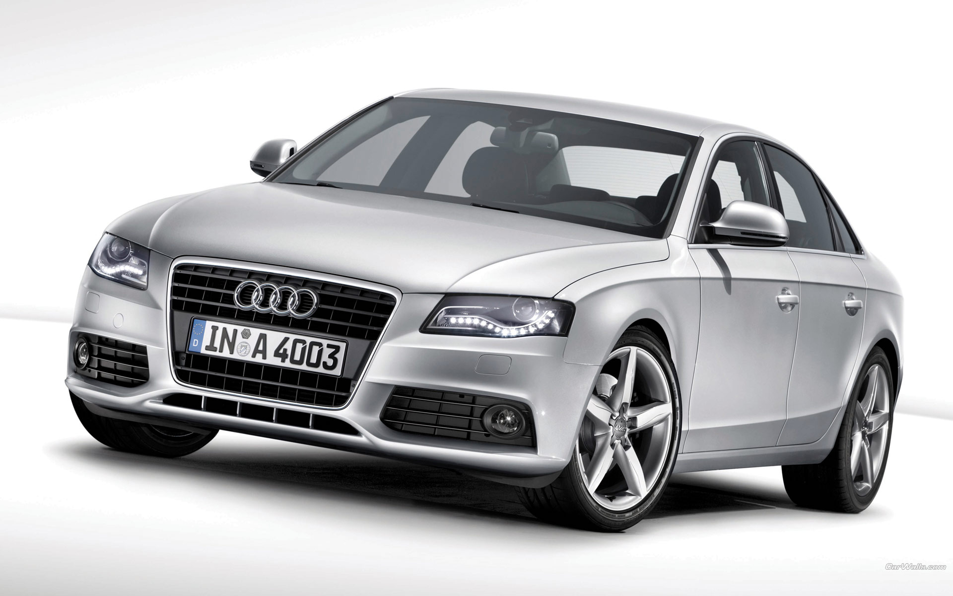 Download full size A4 silver front Audi wallpaper / 1920x1200