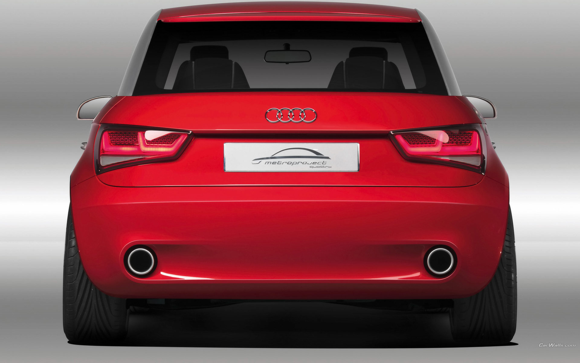Download HQ red metroproject back Audi wallpaper / 1920x1200