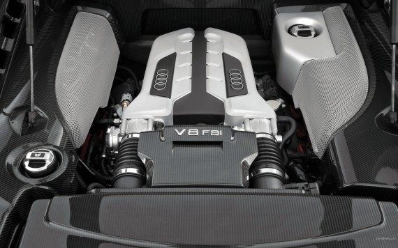 Free Send to Mobile Phone R8 engine V8 FSI Audi wallpaper num.247