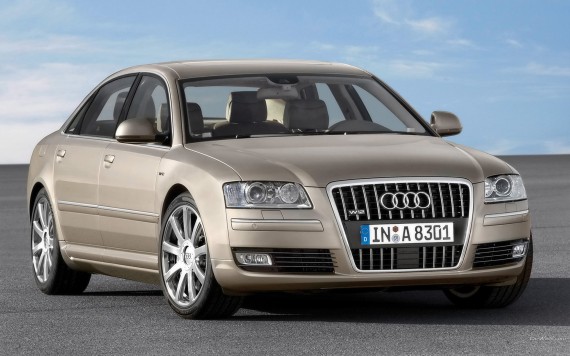 Free Send to Mobile Phone A8 2008 front Audi wallpaper num.192