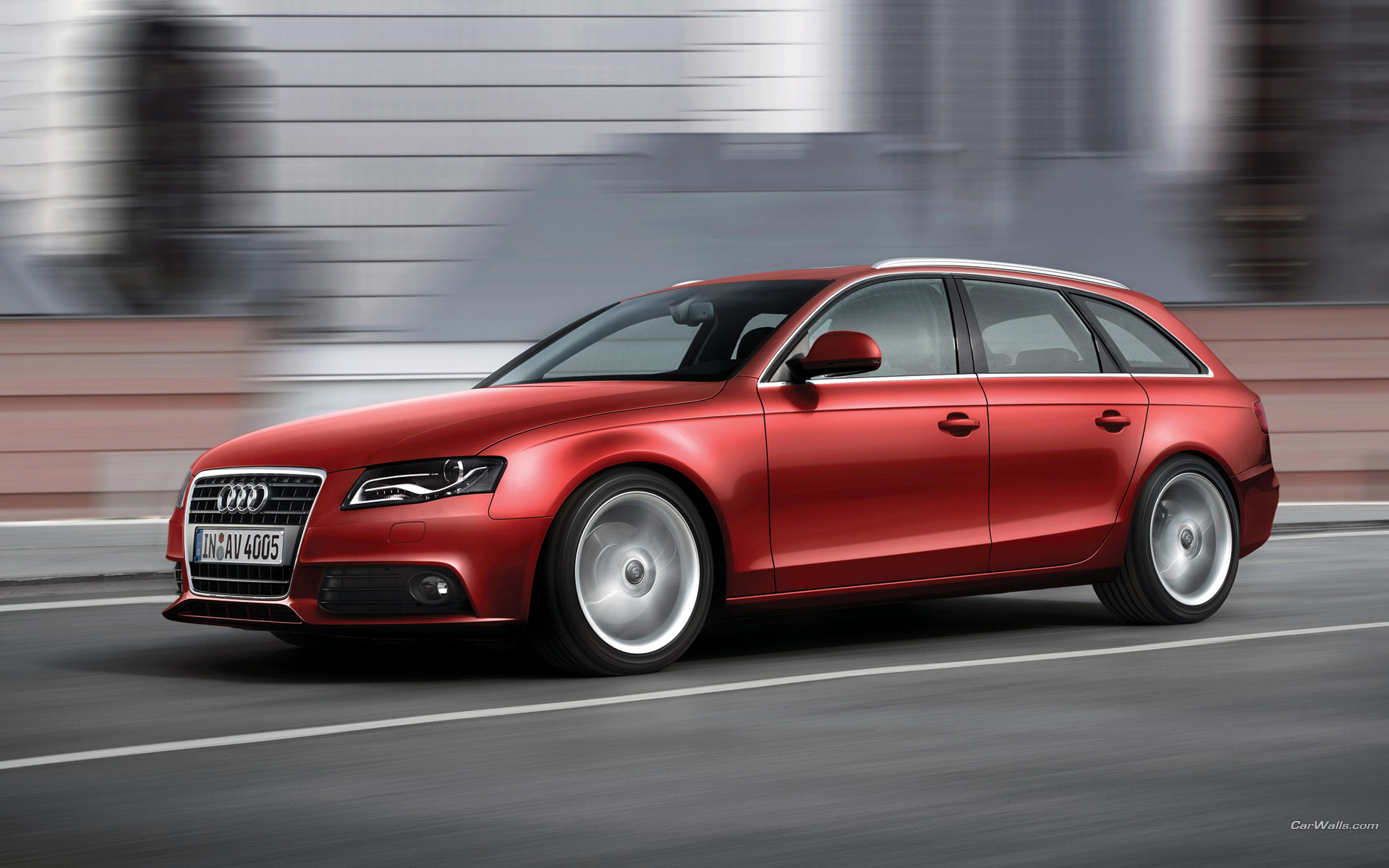 Download High quality A4 avant red universal Audi wallpaper / 1920x1200