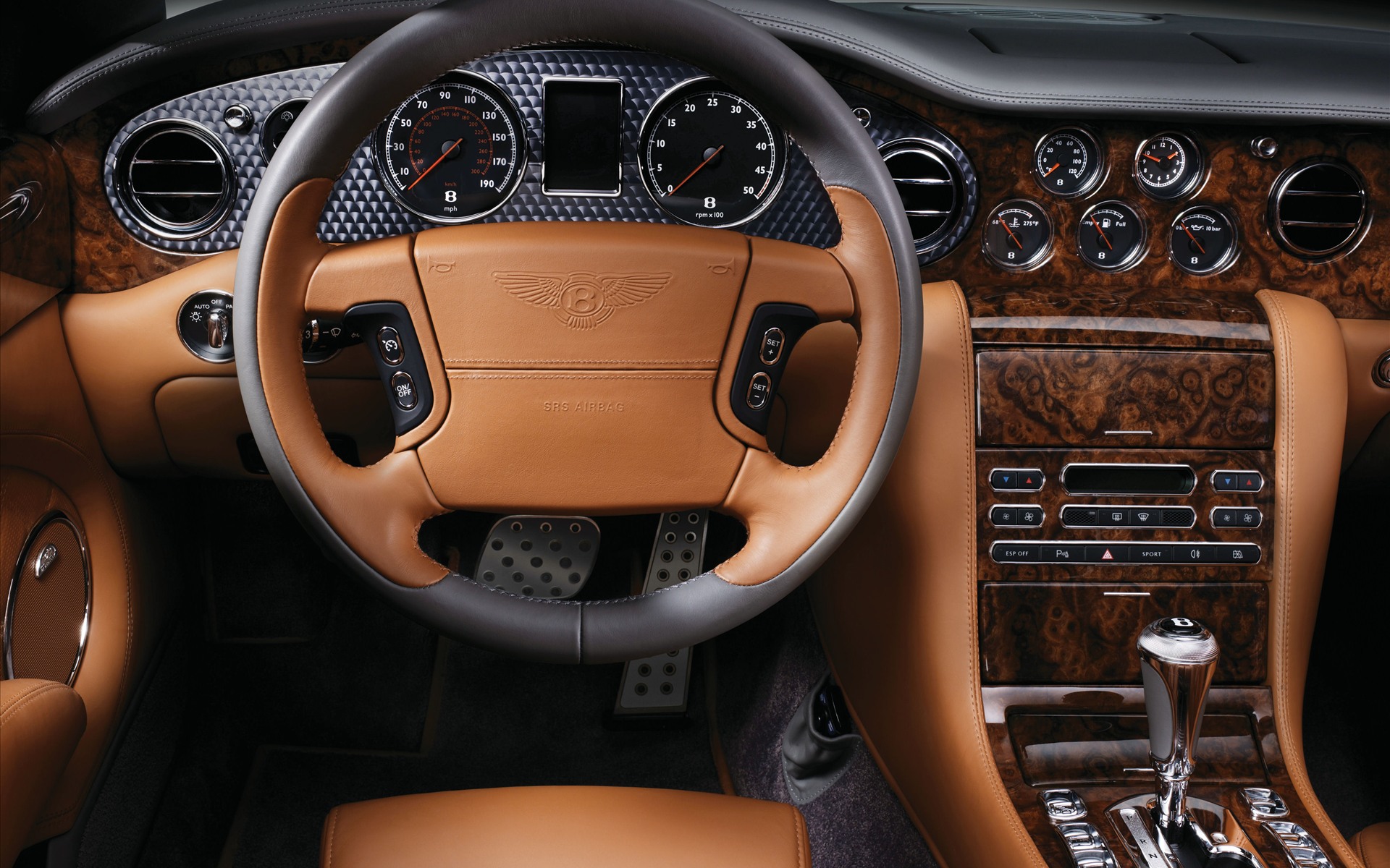 Download High quality dashboard car interior Bentley wallpaper / 1920x1200