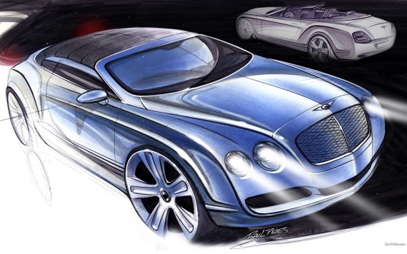Free Send to Mobile Phone Continental GTC outline Bentley wallpaper num.81
