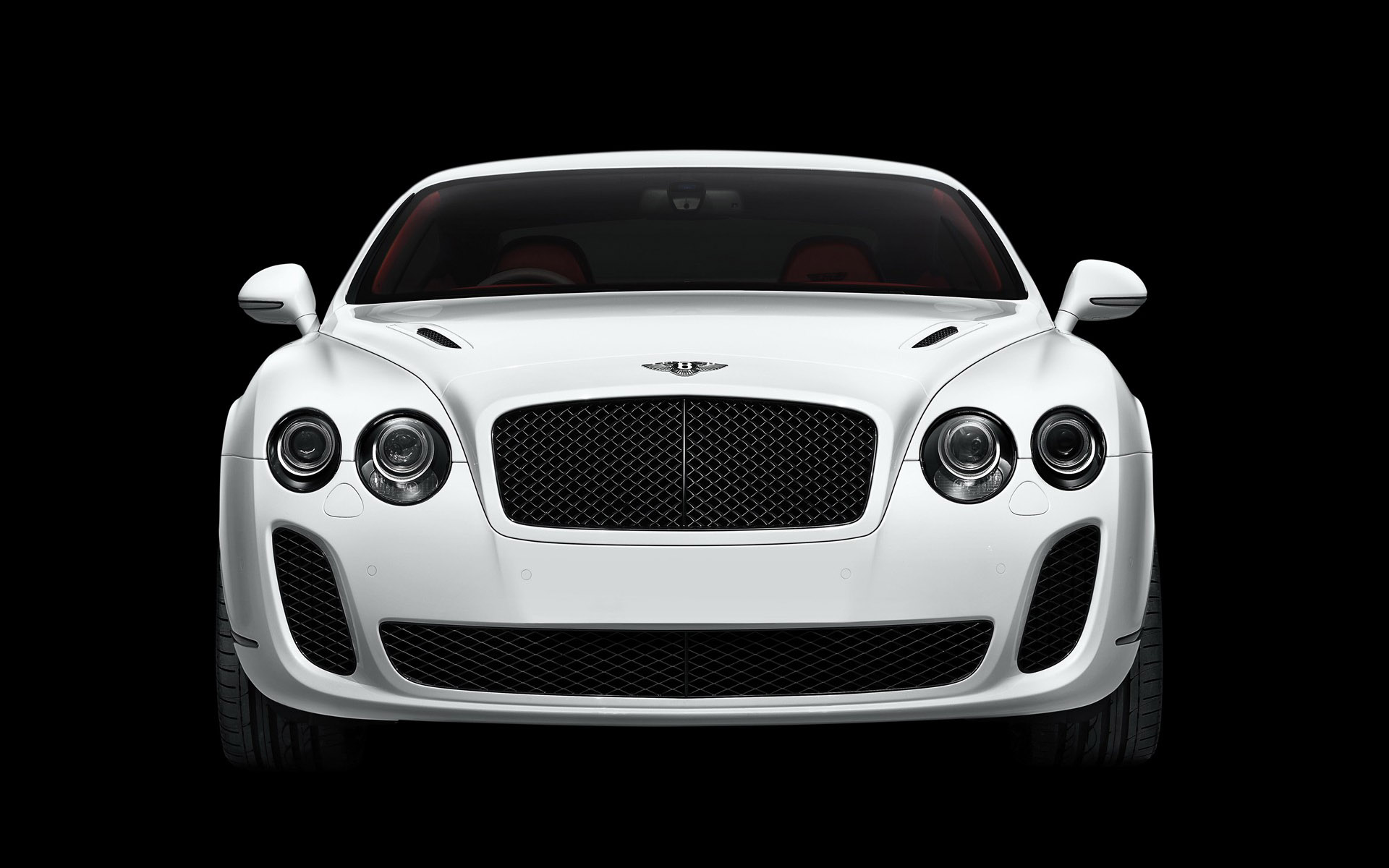 Download full size white front Bentley wallpaper / 1920x1200