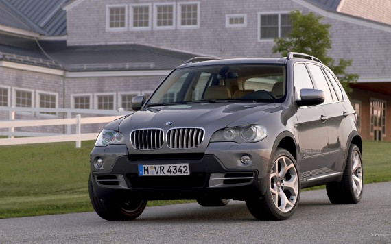 Free Send to Mobile Phone X5 jeep grey front Bmw wallpaper num.327