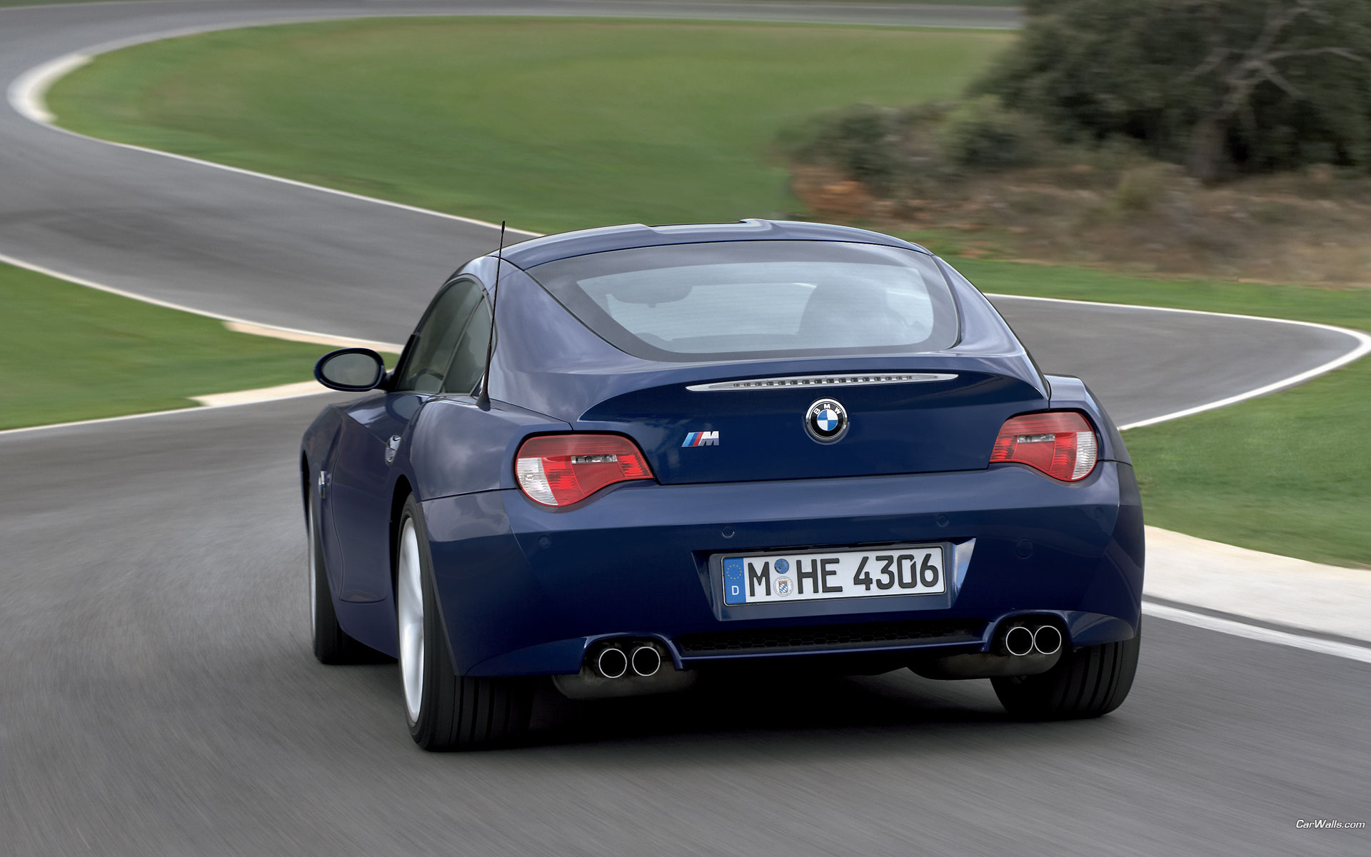 Download High quality Z4 coupeM blue side Bmw wallpaper / 1920x1200