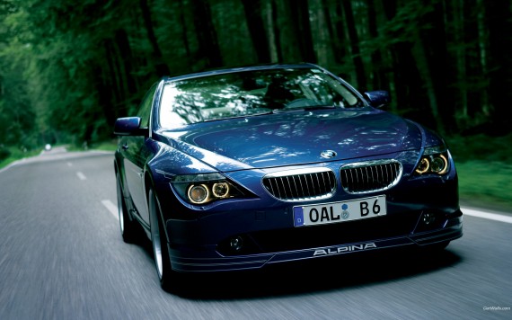 Free Send to Mobile Phone B6 blue front Bmw wallpaper num.455