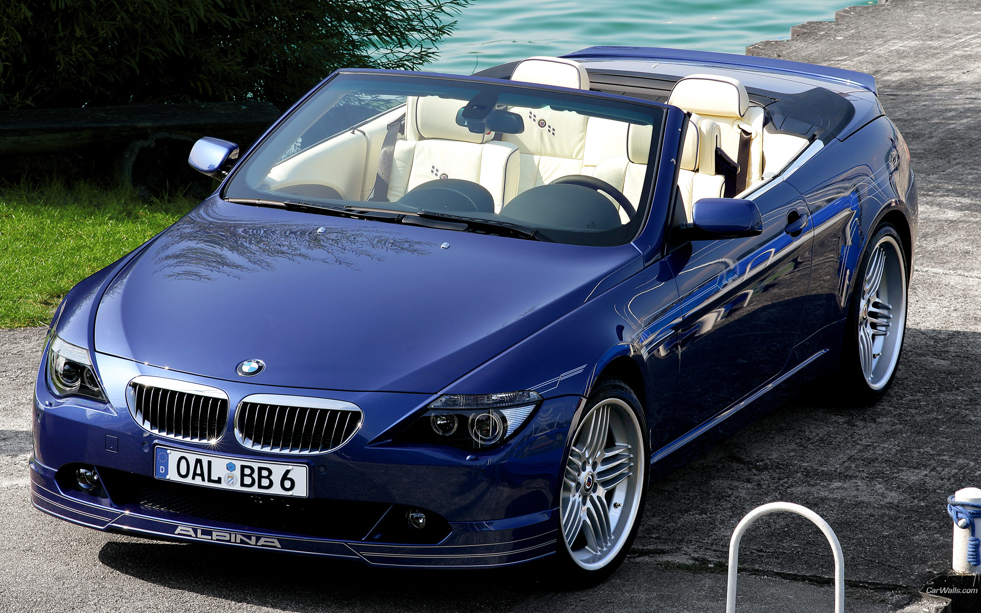 Download full size B6 blue front Bmw wallpaper / 1920x1200
