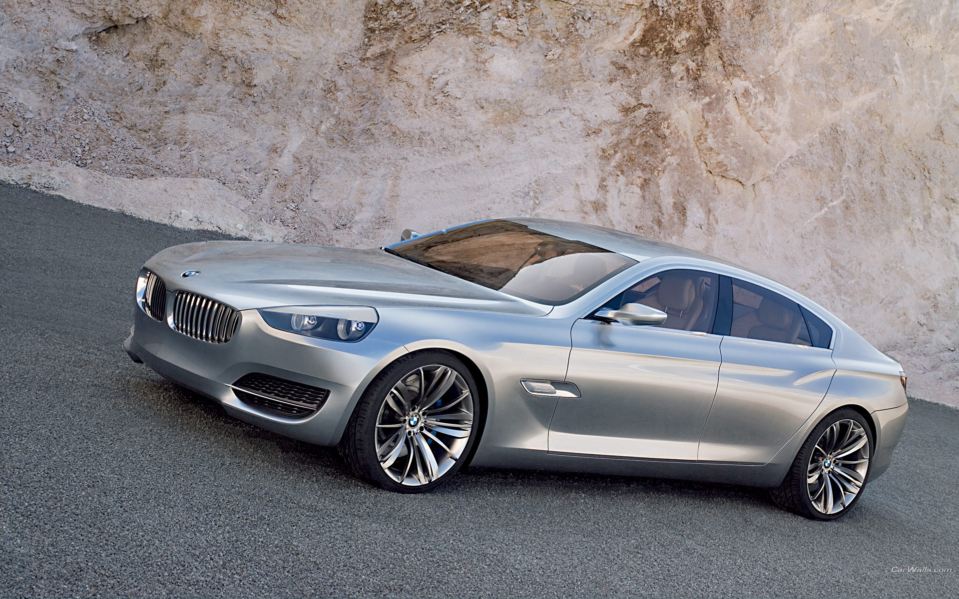 Download full size CS concept silver side Bmw wallpaper / 1920x1200