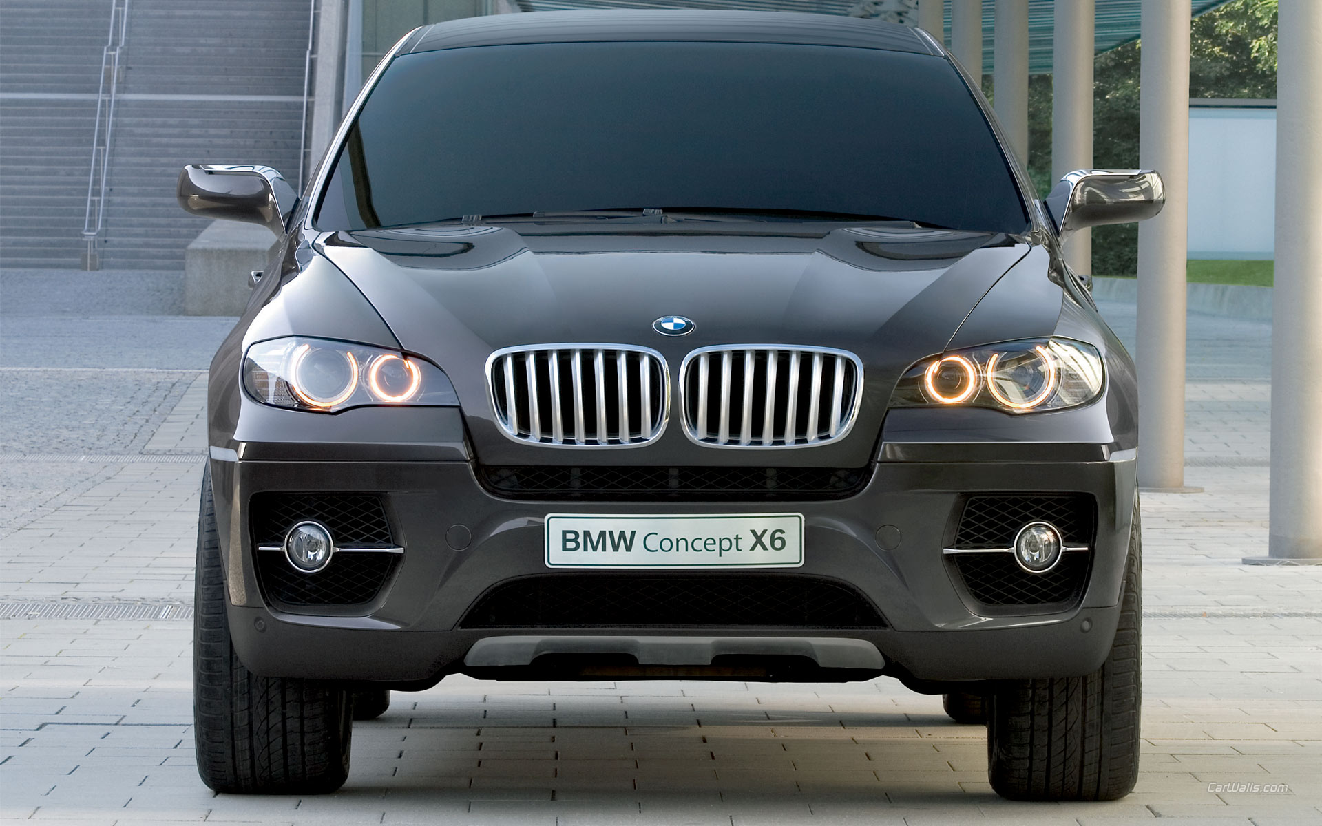 Download full size X6 Concept black front Bmw wallpaper / 1920x1200