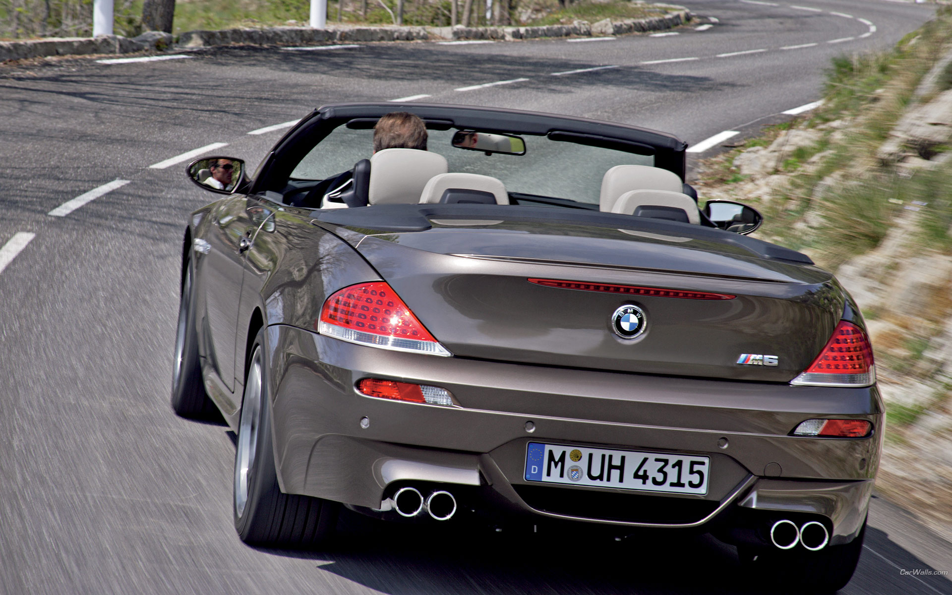 Download HQ M6 cabrio back Bmw wallpaper / 1920x1200