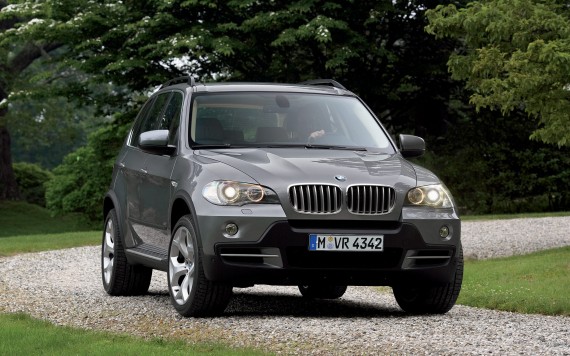 Free Send to Mobile Phone X5 jeep grey front Bmw wallpaper num.321