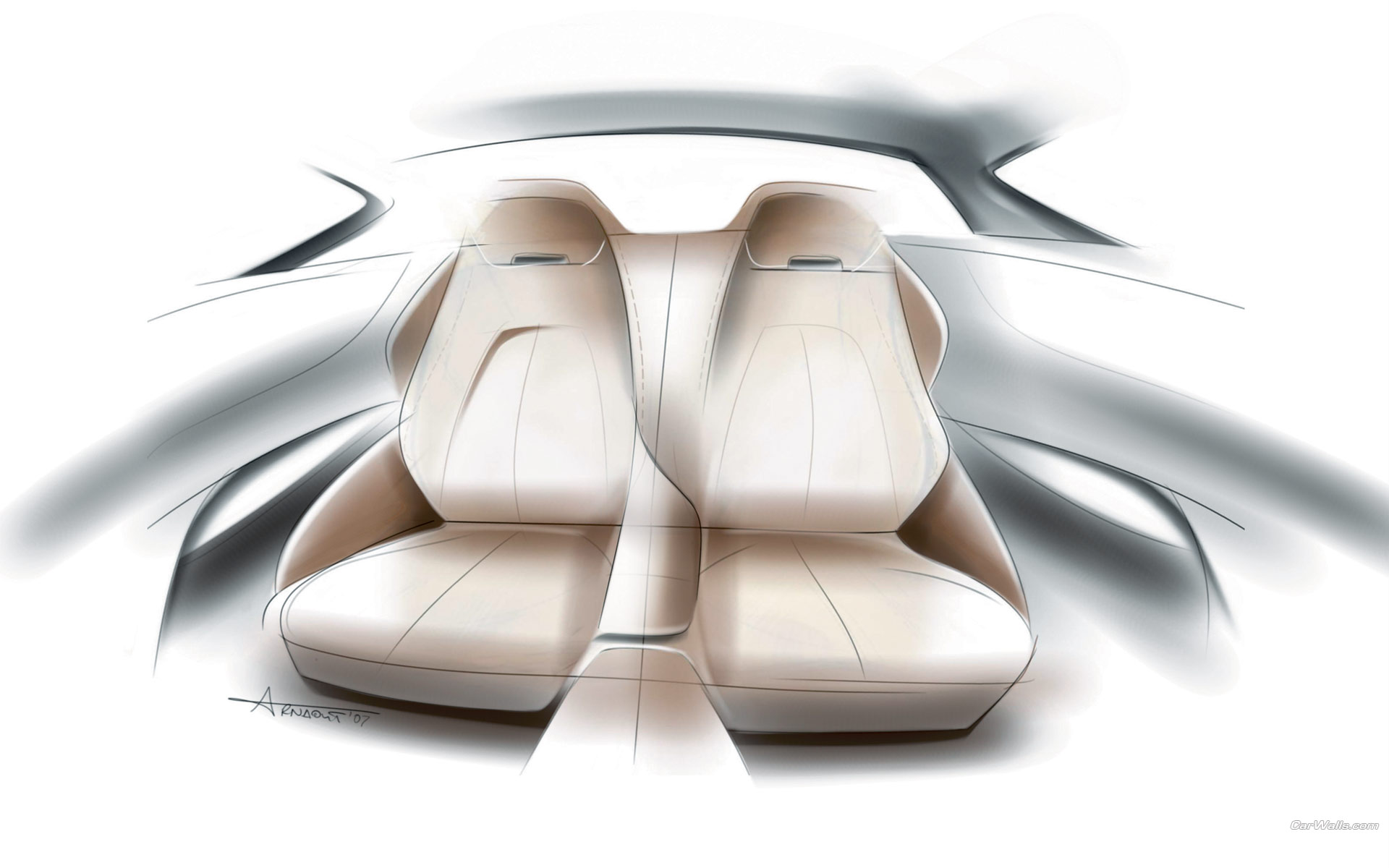 Download HQ CS concept sketch seat Bmw wallpaper / 1920x1200