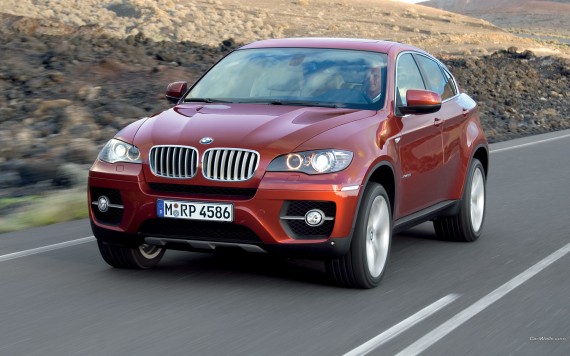 Free Send to Mobile Phone X6 red front road Bmw wallpaper num.302