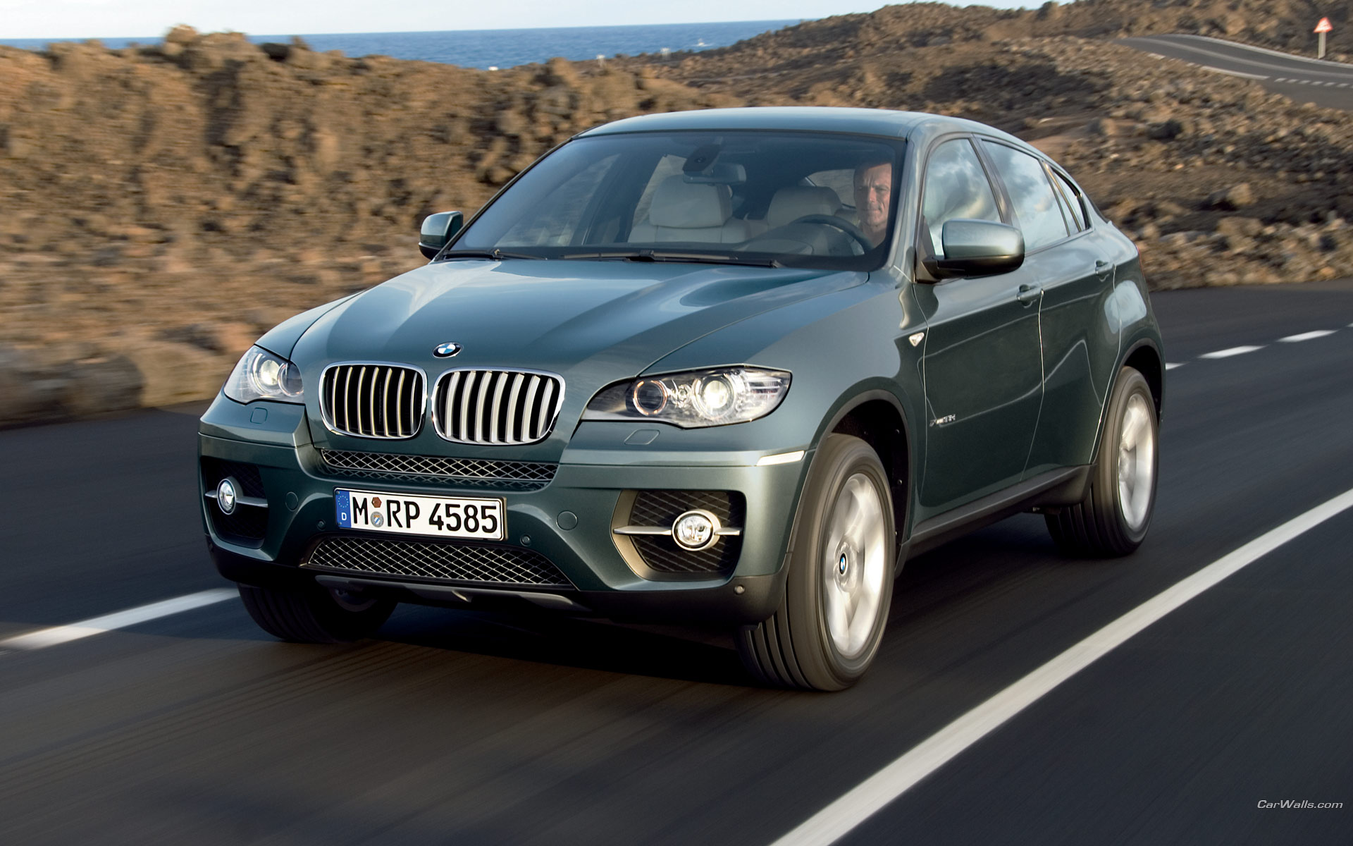 Download High quality X6 green front Bmw wallpaper / 1920x1200