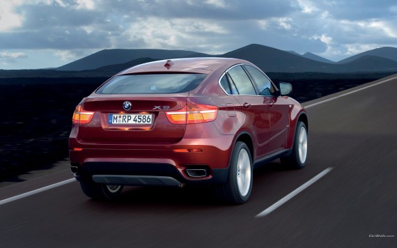Free Send to Mobile Phone X6 red back road Bmw wallpaper num.303