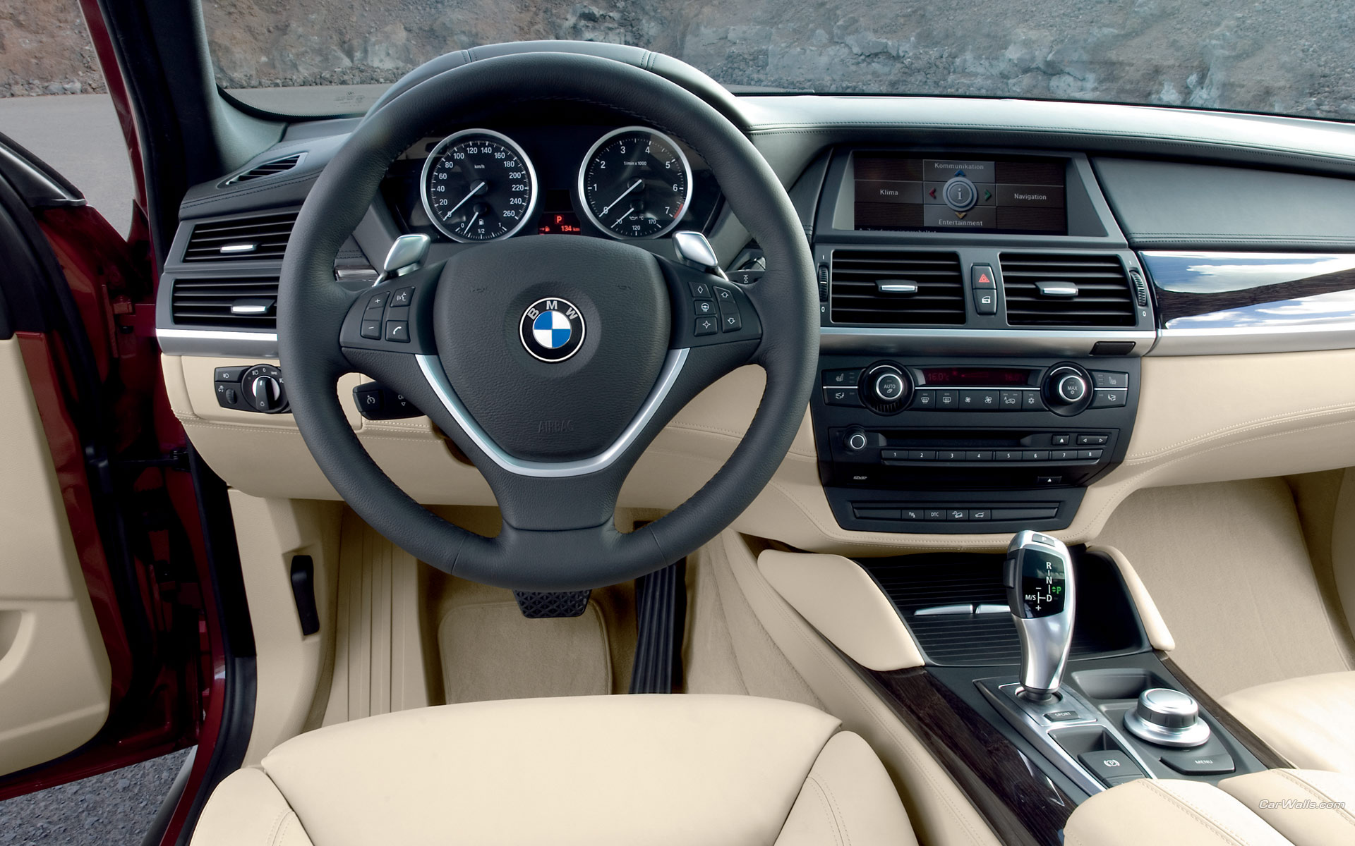 Download full size X6 dashboard wheel Bmw wallpaper / 1920x1200