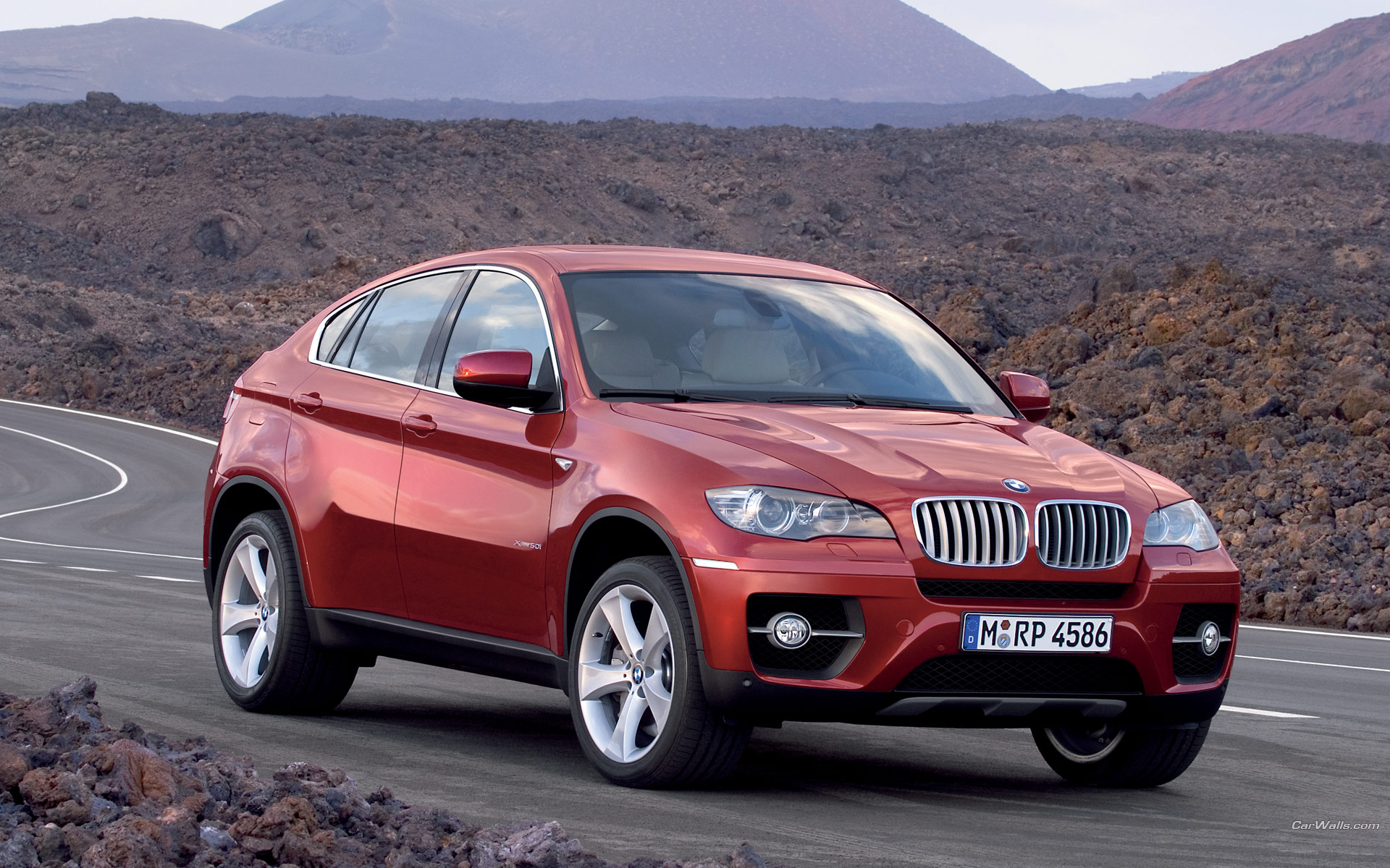 Download High quality X6 red angle Bmw wallpaper / 1920x1200