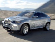 X6 Concept ActiveHybrid silver side / Bmw