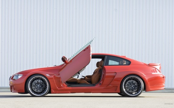 Free Send to Mobile Phone M6 hamann red open doors Bmw wallpaper num.485