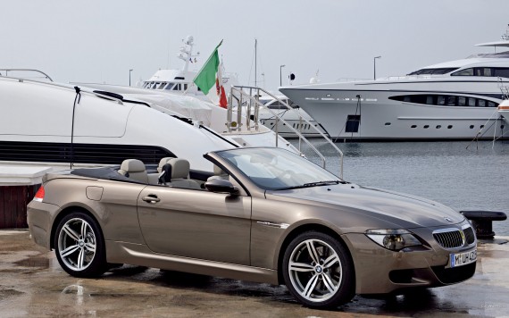 Free Send to Mobile Phone M6 cabrio side yachts Bmw wallpaper num.463