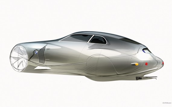 Free Send to Mobile Phone Mille Miglia futuristic prototype sketch Bmw wallpaper num.370