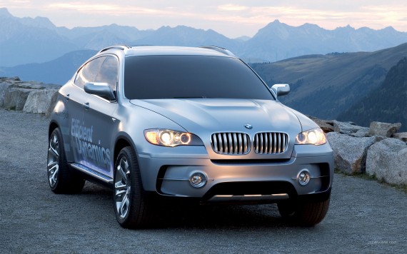 Free Send to Mobile Phone X6 Concept ActiveHybrid silver front Bmw wallpaper num.284