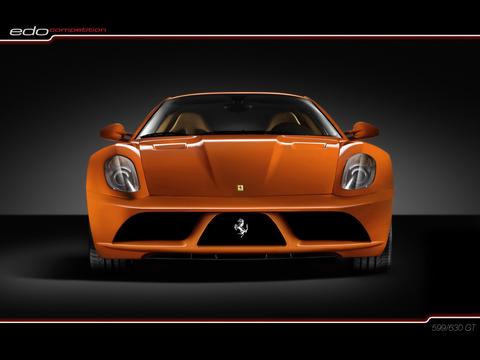 Download High quality Edo Competition 2008 630 Scuderia Orange Front Ferrari wallpaper / 1600x1200