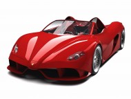 Red supercar cabriolet / Ferrari