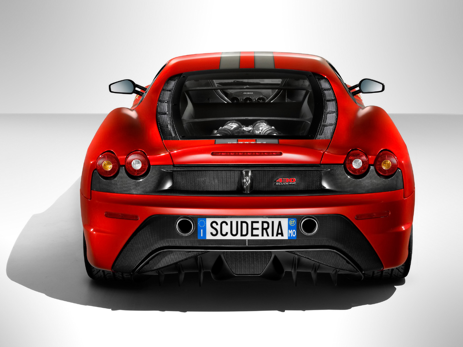 Download full size 2008 430 Scuderia Rear Ferrari wallpaper / 1600x1200