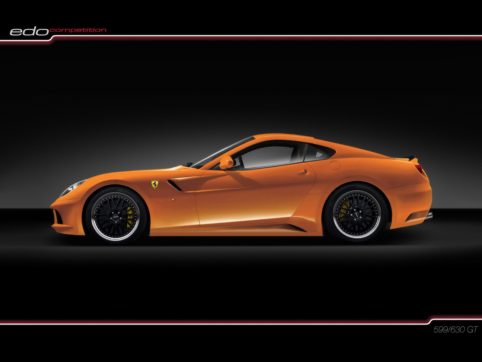 Download full size Edo Competition 2008 630 Scuderia Orange Side Ferrari wallpaper / 1600x1200