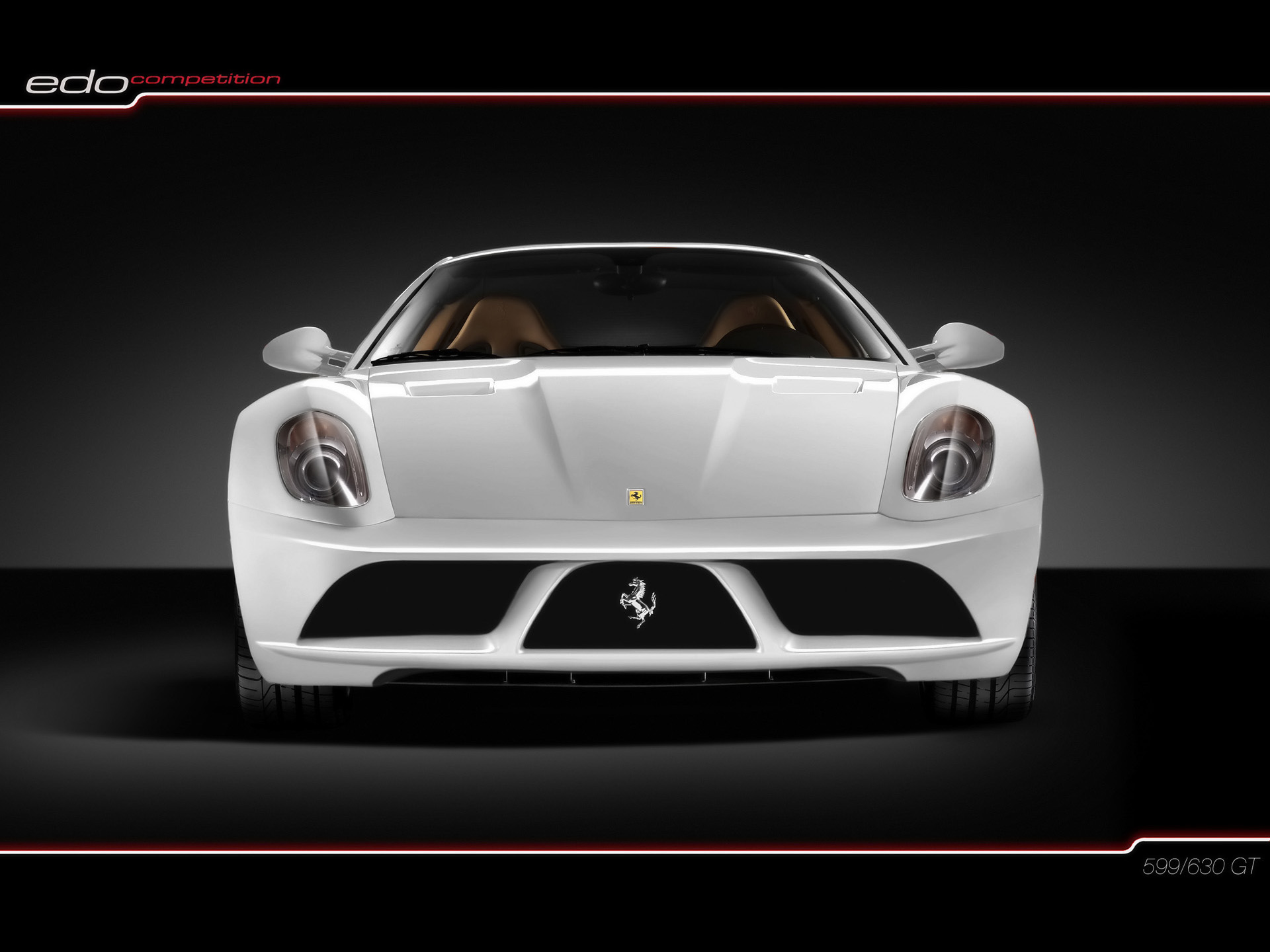 Download High quality Edo Competition 2008 630 Scuderia White Front Ferrari wallpaper / 1920x1440