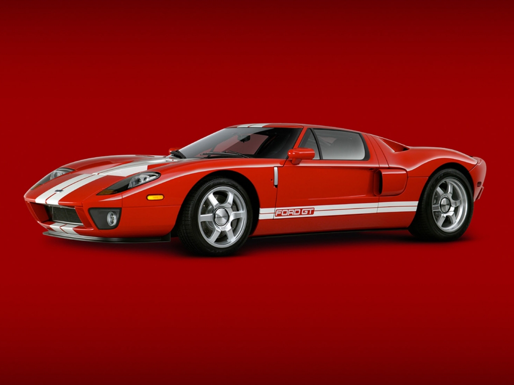 Download GT Red Ford wallpaper / 1024x768