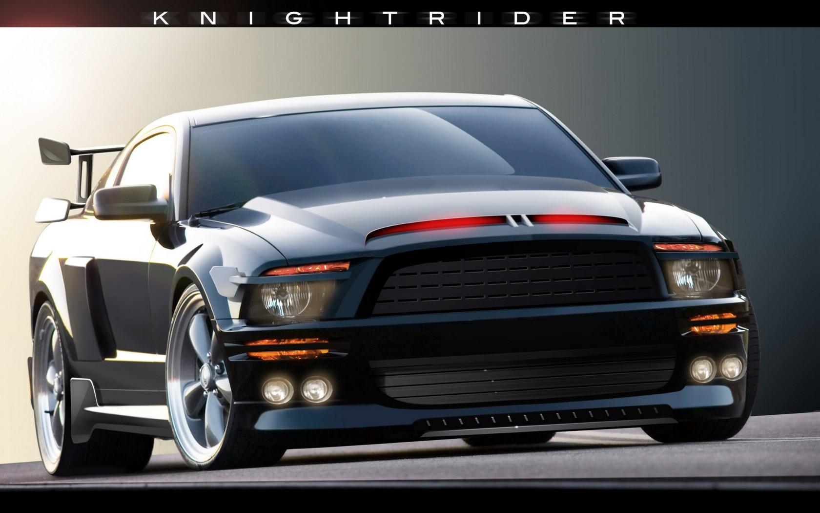 Download High quality mustang KITT Ford wallpaper / 1680x1050