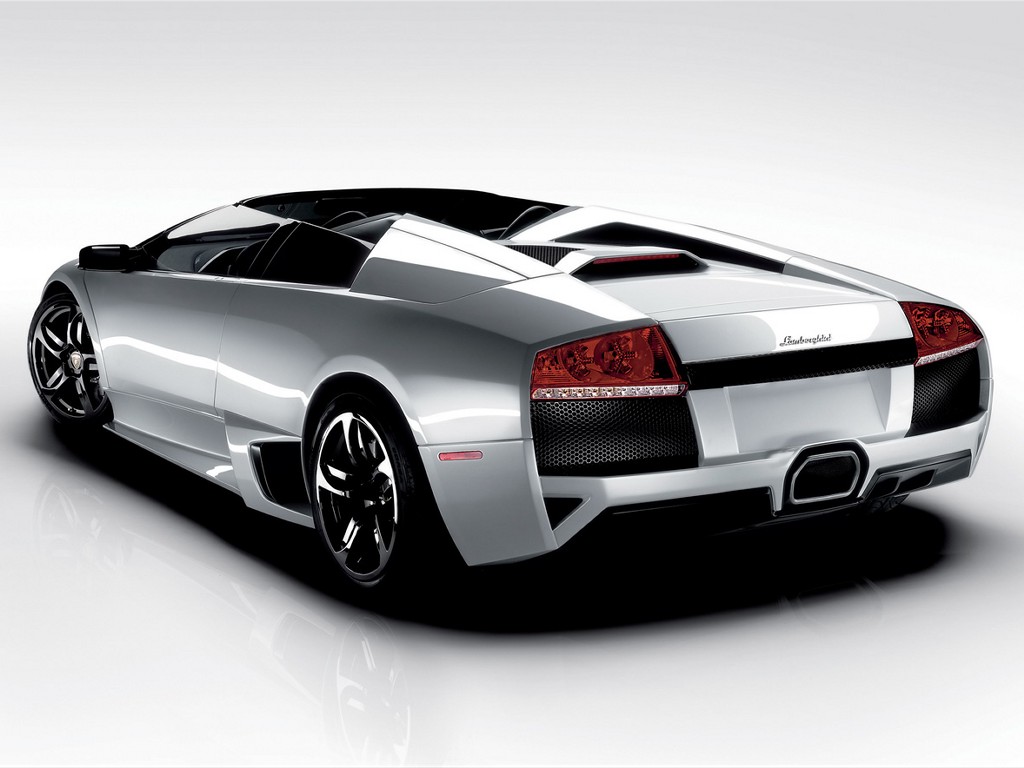 Download Murcielago LP640 Roadster rear Lamborghini wallpaper / 1024x768
