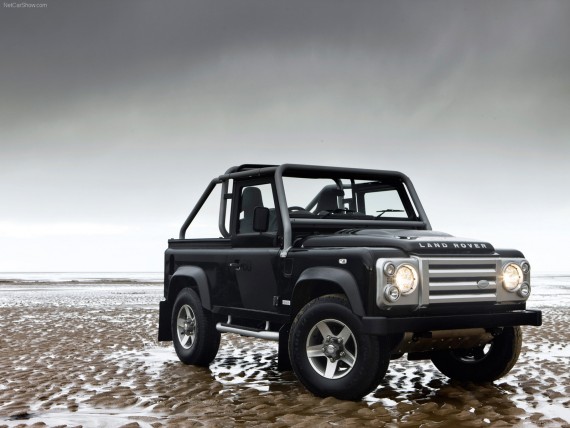 Free Send to Mobile Phone front jeep defender Land Rover wallpaper num.6
