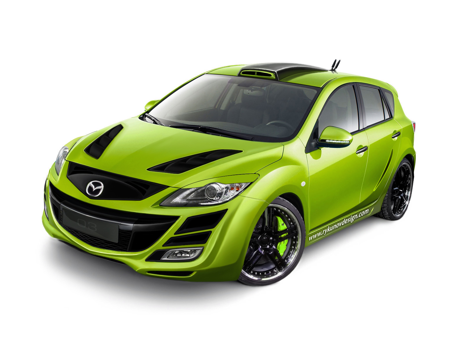 Download full size 03 green Mazda wallpaper / 1600x1200