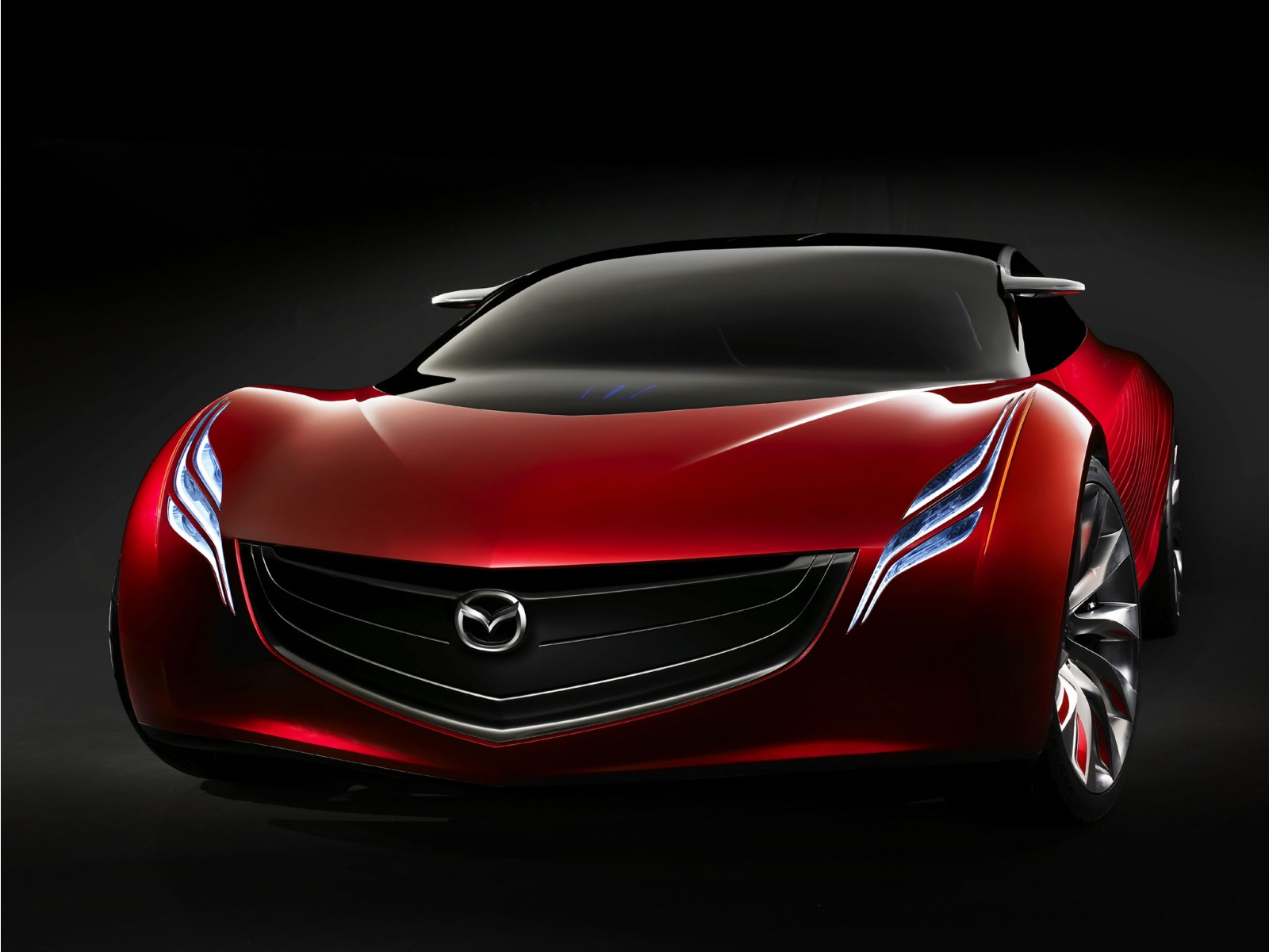 Download full size red prototype front Mazda wallpaper / 1600x1200