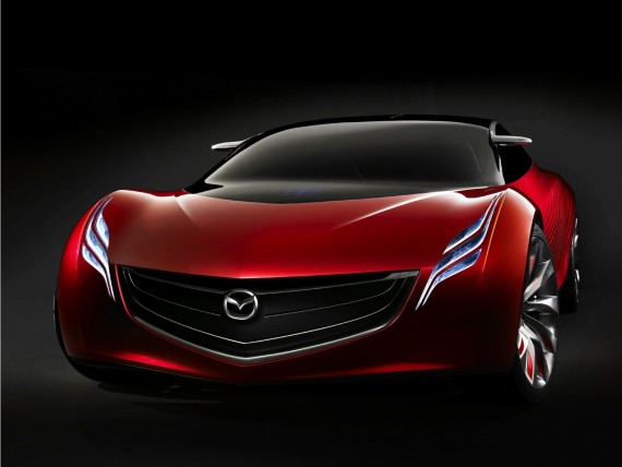 Free Send to Mobile Phone red prototype front Mazda wallpaper num.42