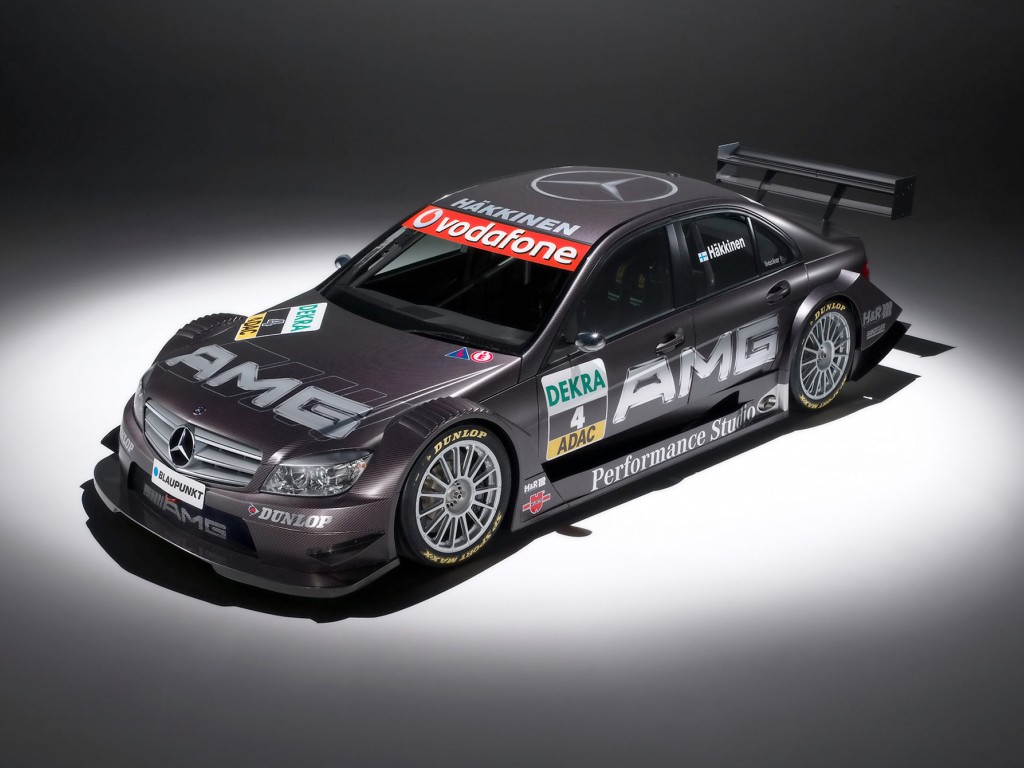 Full size AMG DTM C Class 2007 Mercedes wallpaper / 1024x768