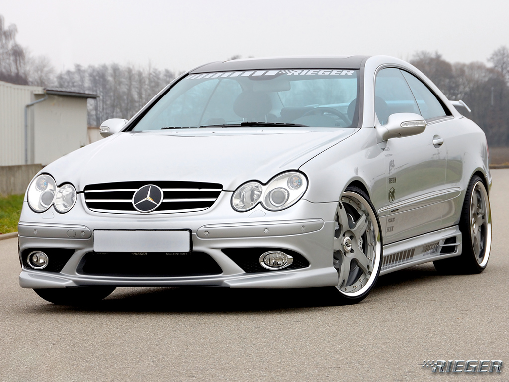 Download silver Rieger Mercedes wallpaper / 1024x768