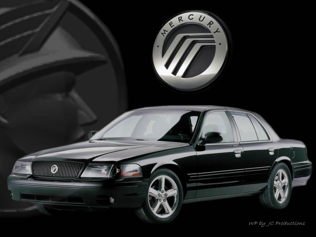 Download front black sedan Mercury Marauder wallpaper / 1024x768