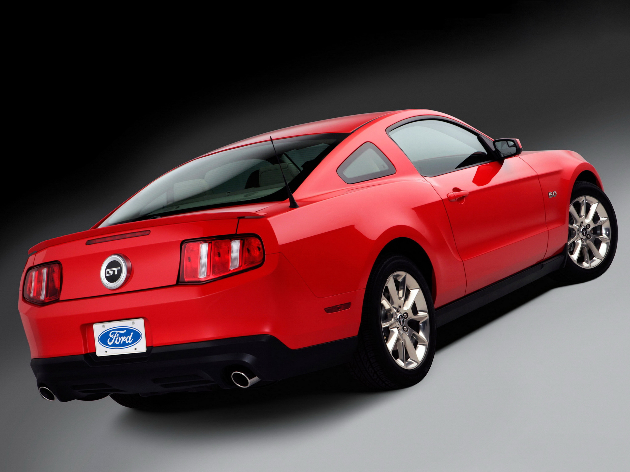 Download High quality red back 5.0 GT Mustang wallpaper / 2048x1536