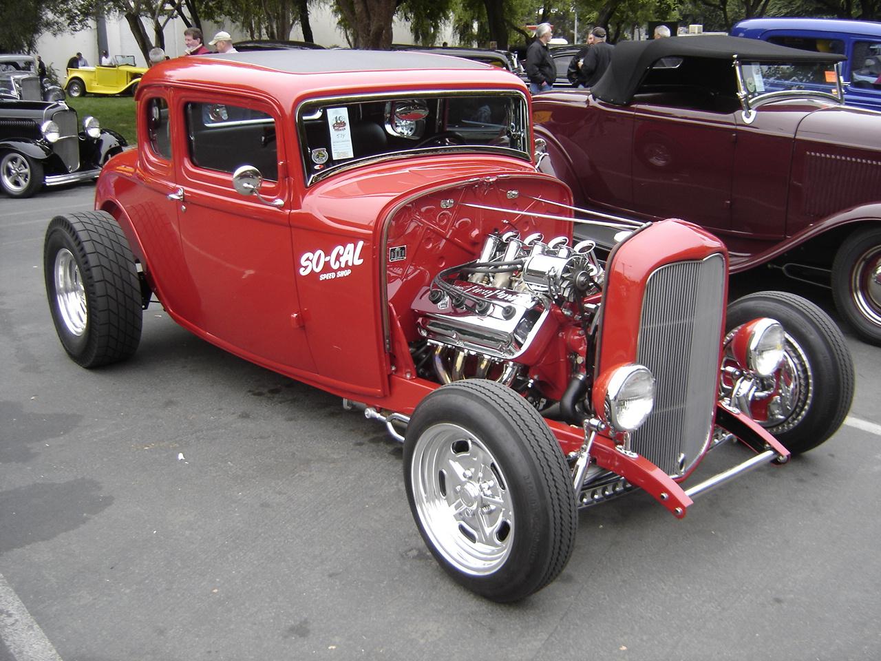 Download full size hot rod red Retro Cars wallpaper / 1280x960