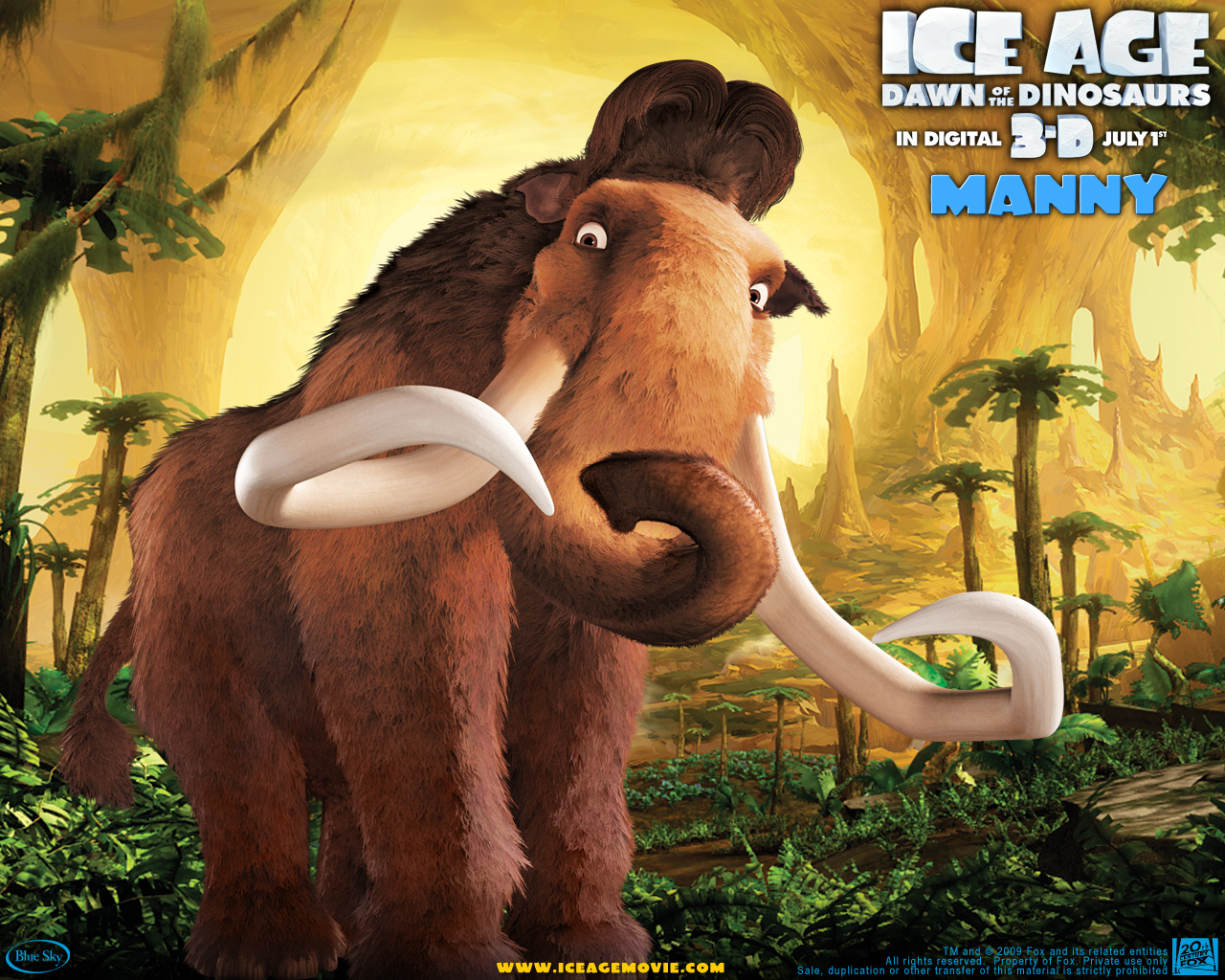 Download High quality Ice Age Dawn Of The Dinosaurs wallpaper / Cartoons / 1280x1024