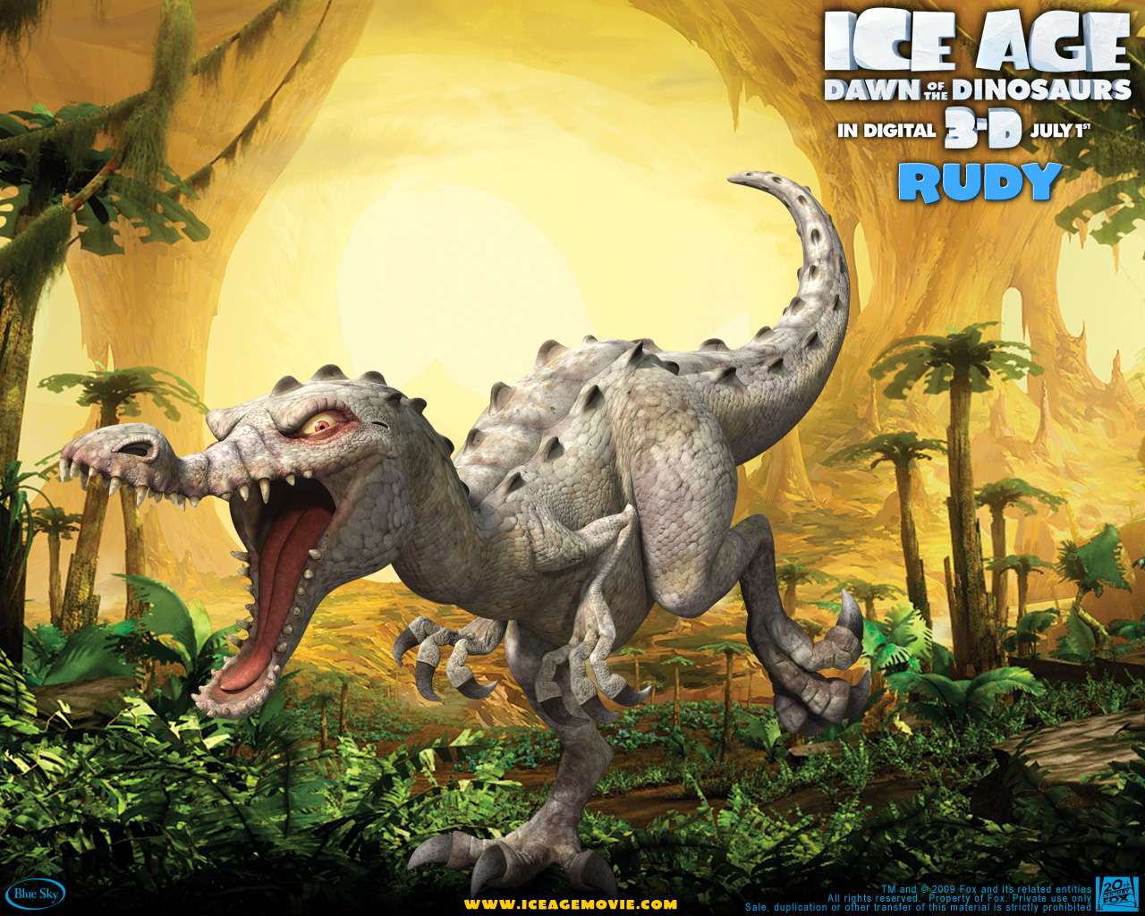 Download full size Ice Age Dawn Of The Dinosaurs wallpaper / Cartoons / 1280x1024