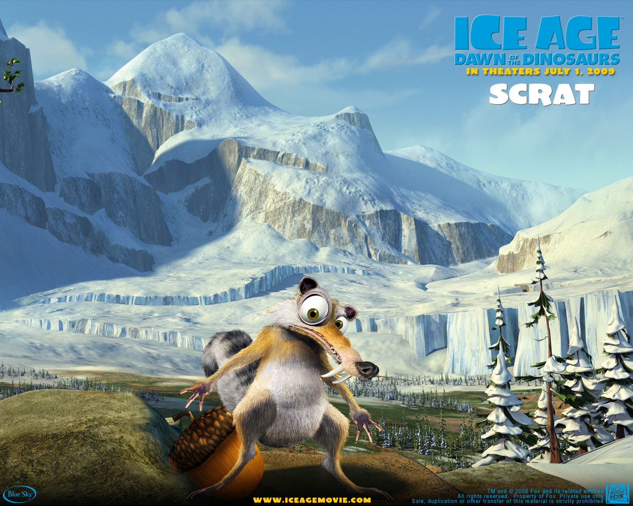 Download HQ Ice Age Dawn Of The Dinosaurs wallpaper / Cartoons / 1280x1024