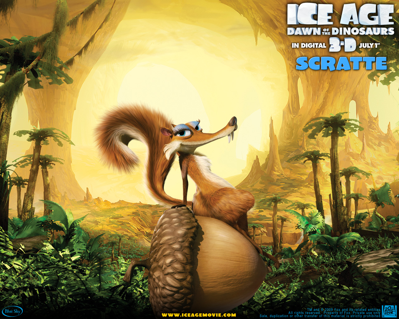 Download High quality Ice Age Dawn Of The Dinosaurs wallpaper / Cartoons / 1280x1024