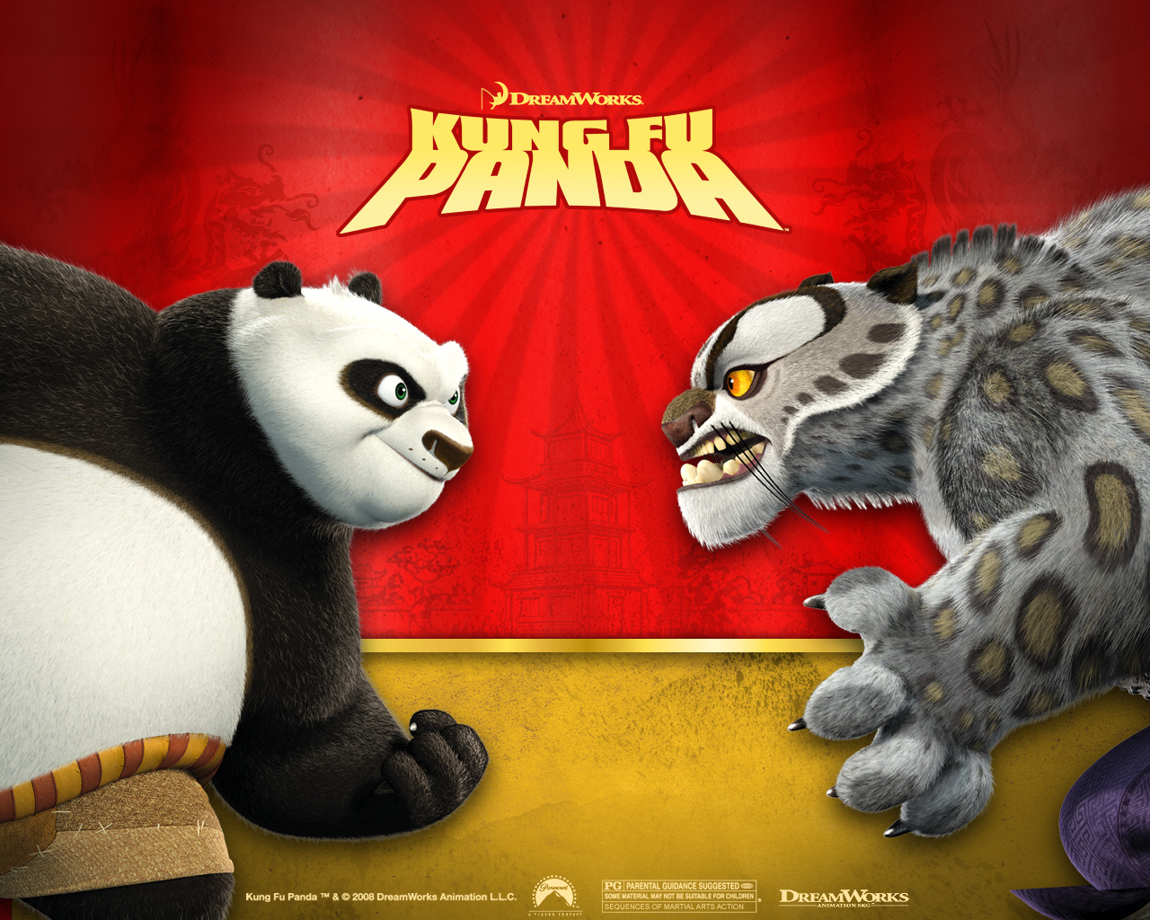 Download full size Kung Fu Panda wallpaper / Cartoons / 1280x1024